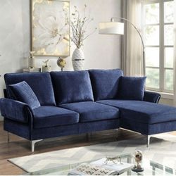 Brand New Navy Sectional Sofa Pillows Included 