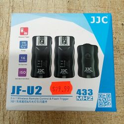JJC 3-in-1 Wireless Flash Trigger & Shutter Remote Control with Two Receivers Kit for Nikon D850 D500 D5 D810 D810A D800 D700 D4s D4 D3 D3s D3X and Ot