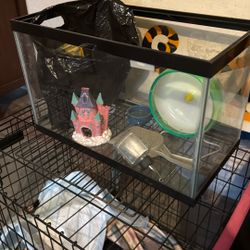 Hamster Cage And Accessories 