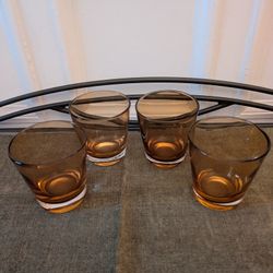 Amber Glasses Set of 4