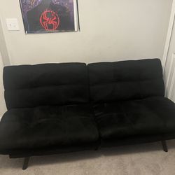 Sofa/futon Black Good Condition Couch 
