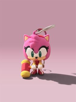 Sonic the Hedgehog Figural keychain - Series 3 - Amy Rose with Hammer