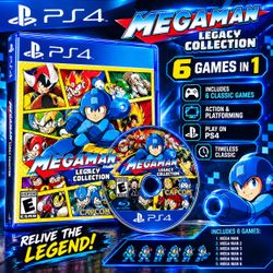 Megaman Legacy 6 games in 1 for ps4