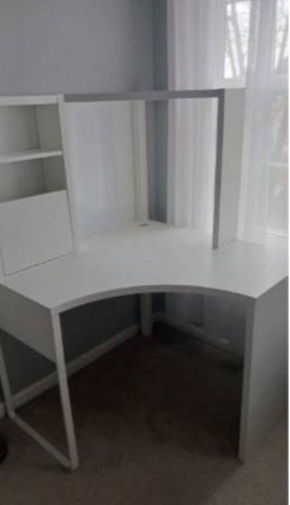 IKEA White Corner Desk Workstation