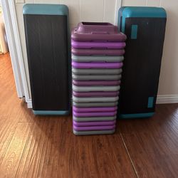 Aerobic Exercise Workout Step Platform with Risers