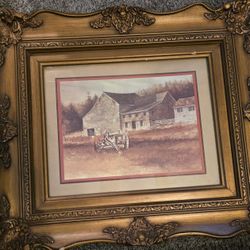 Watercolor Print Barn With Canon 