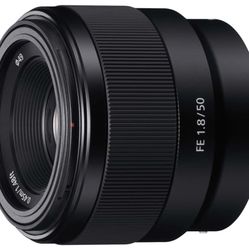 Sony - FE 50mm f/1.8 Standard Prime Lens for E-mount Cameras - Black