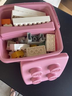 Duplo Blocks In Pail 