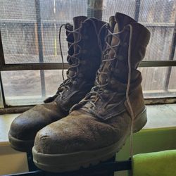 USMC Belleville Steel-Toe Combat Boots Size 11 Wide 