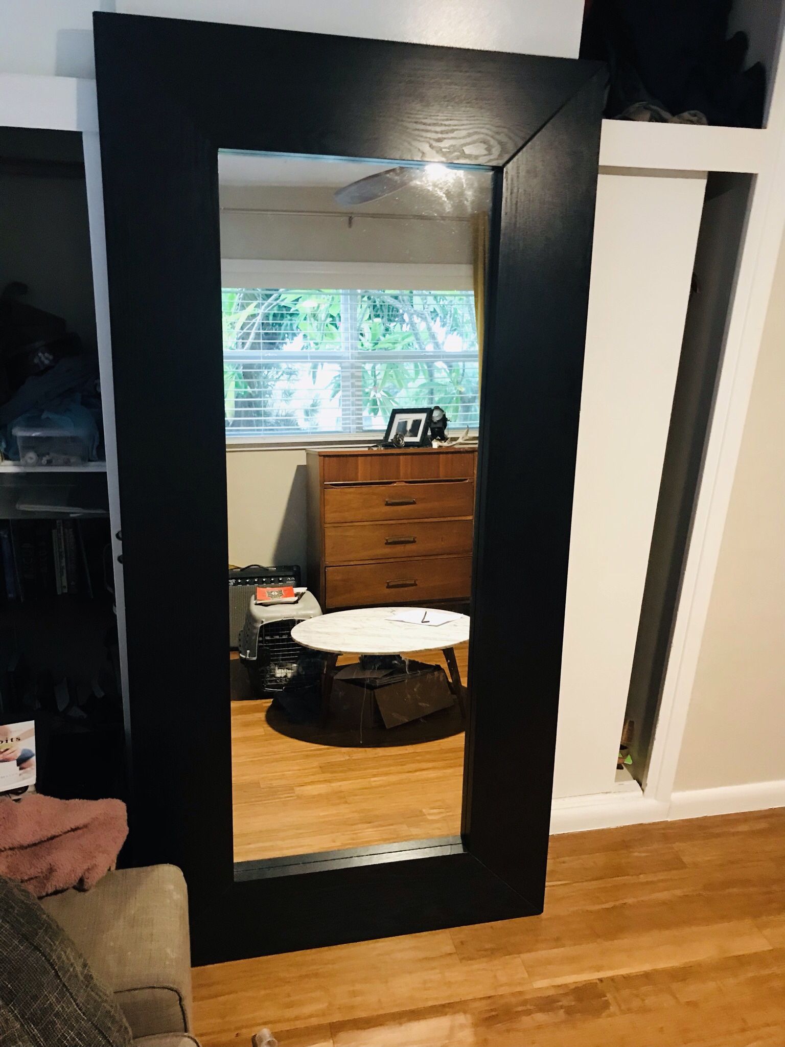 Black Leaning Mirror- Ikea