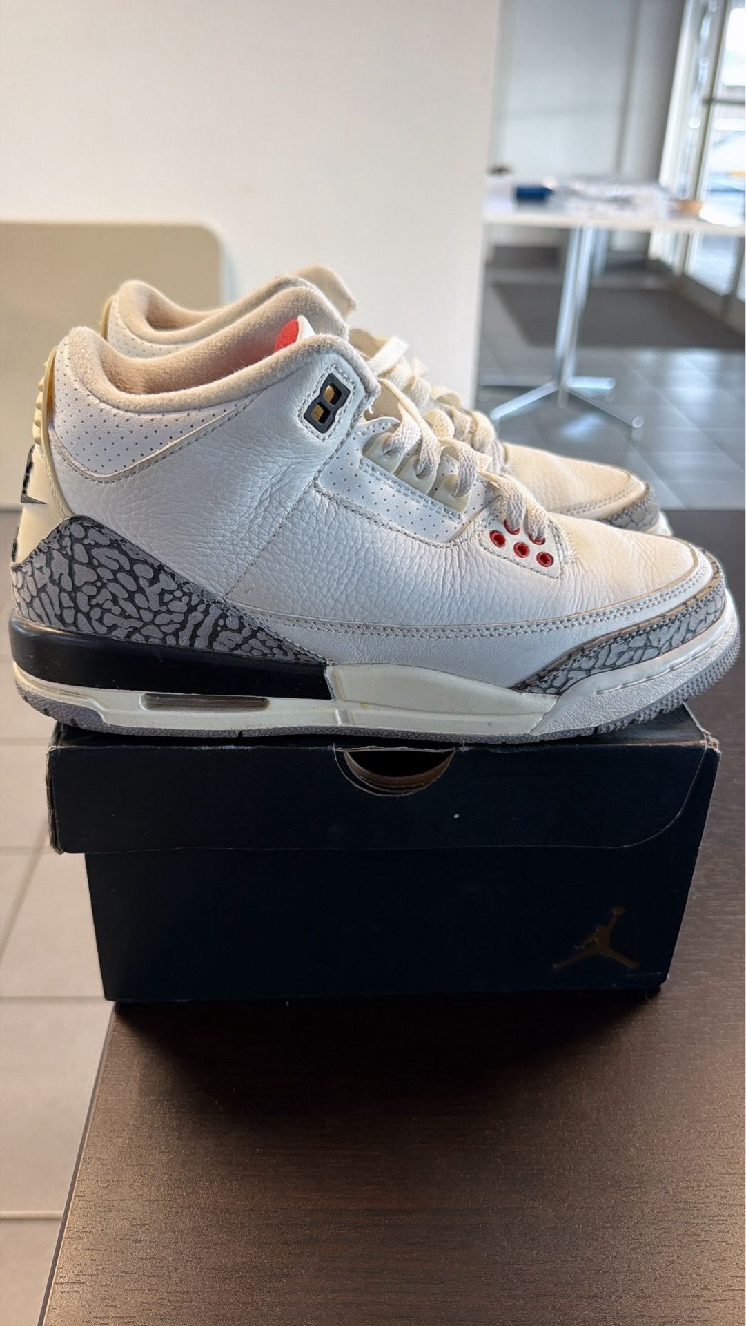 Jordan White Cement Reimagined 3’s