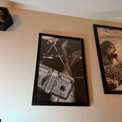 Black And White Glam Print With Frame 