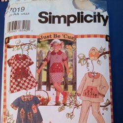  "Just Be Cuz" Girls Sewing Pattern 7019