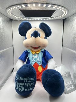Disneyland 65th Anniversary Mickey Plush. 65 Years Of Magic.
