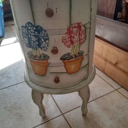 Adorable Painted Bedside / Decor Table Dresser
