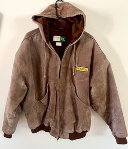 Vintage WearGuard 100% Leather Brown Men’s Jacket Size XL Heavy Weight Branded
