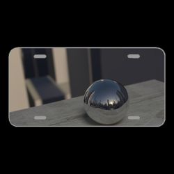License Plare Novelty Car Front Mirroring Ball Reflection Mirror
