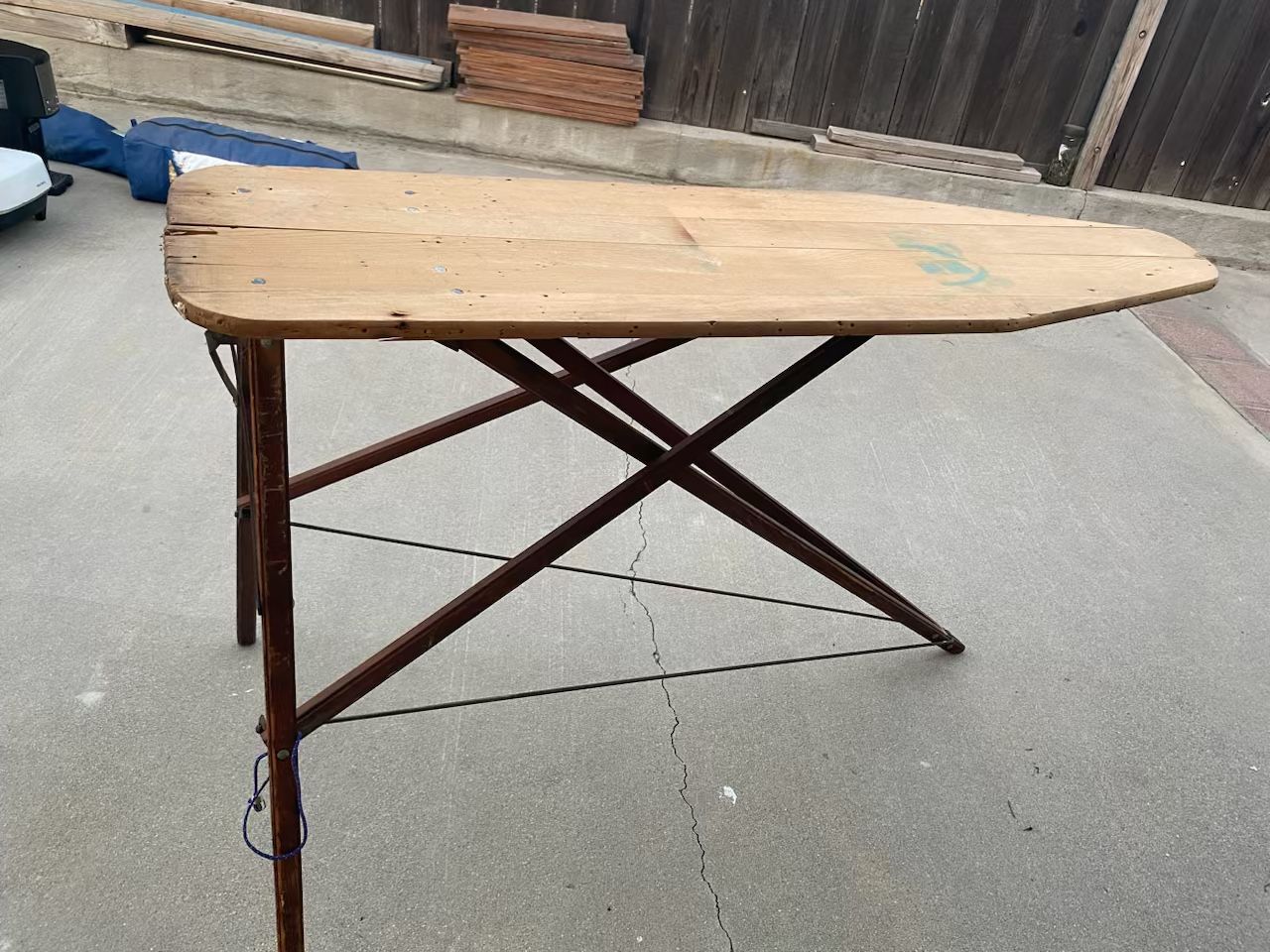 Antique Wooden Ironing Board 