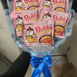 stitch buldak bouquet 