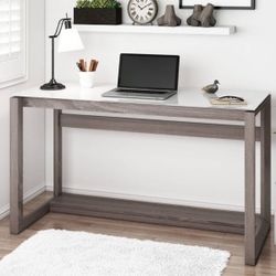 White-Grey Desk (very strong wood and trendy style & color)