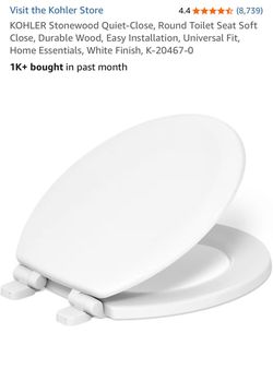 New Kohler toilet seat