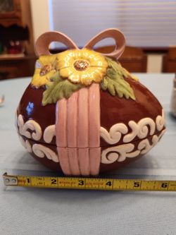 Vintage Ceramic Easter Egg Candy Dish