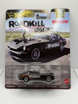 Hot Wheels Custom '71 Datsun 240Z Rotsun Motortrend  Roadkill HKC37 HXD63