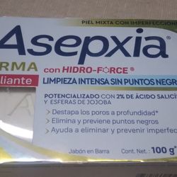 Asepxia Exfoliante Libre De Puntos Negros 100g De Jabon Antiacne