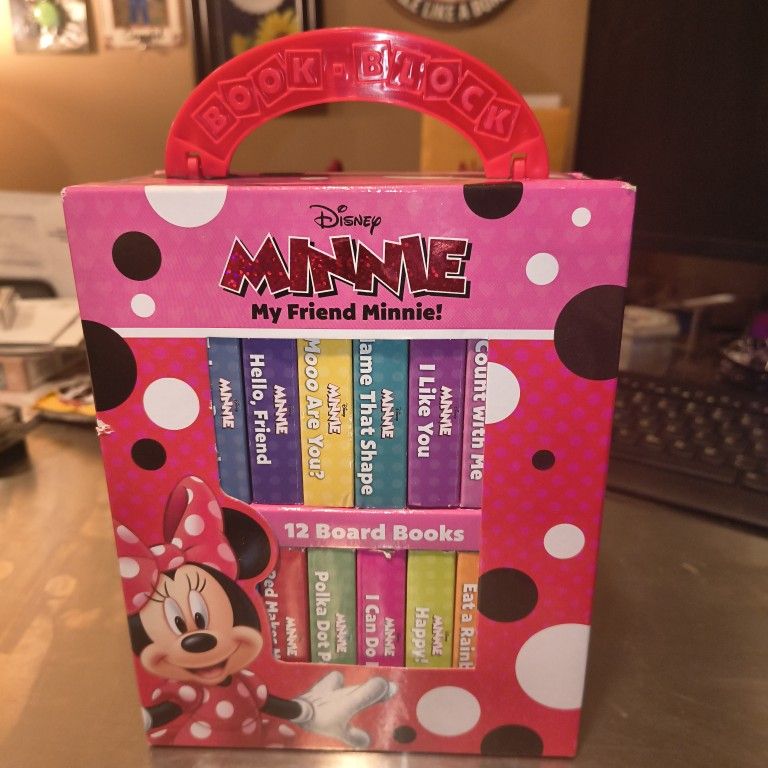 Pre -owned Like New Disney "My Friend Minnie,"Set Of 12 Board Books