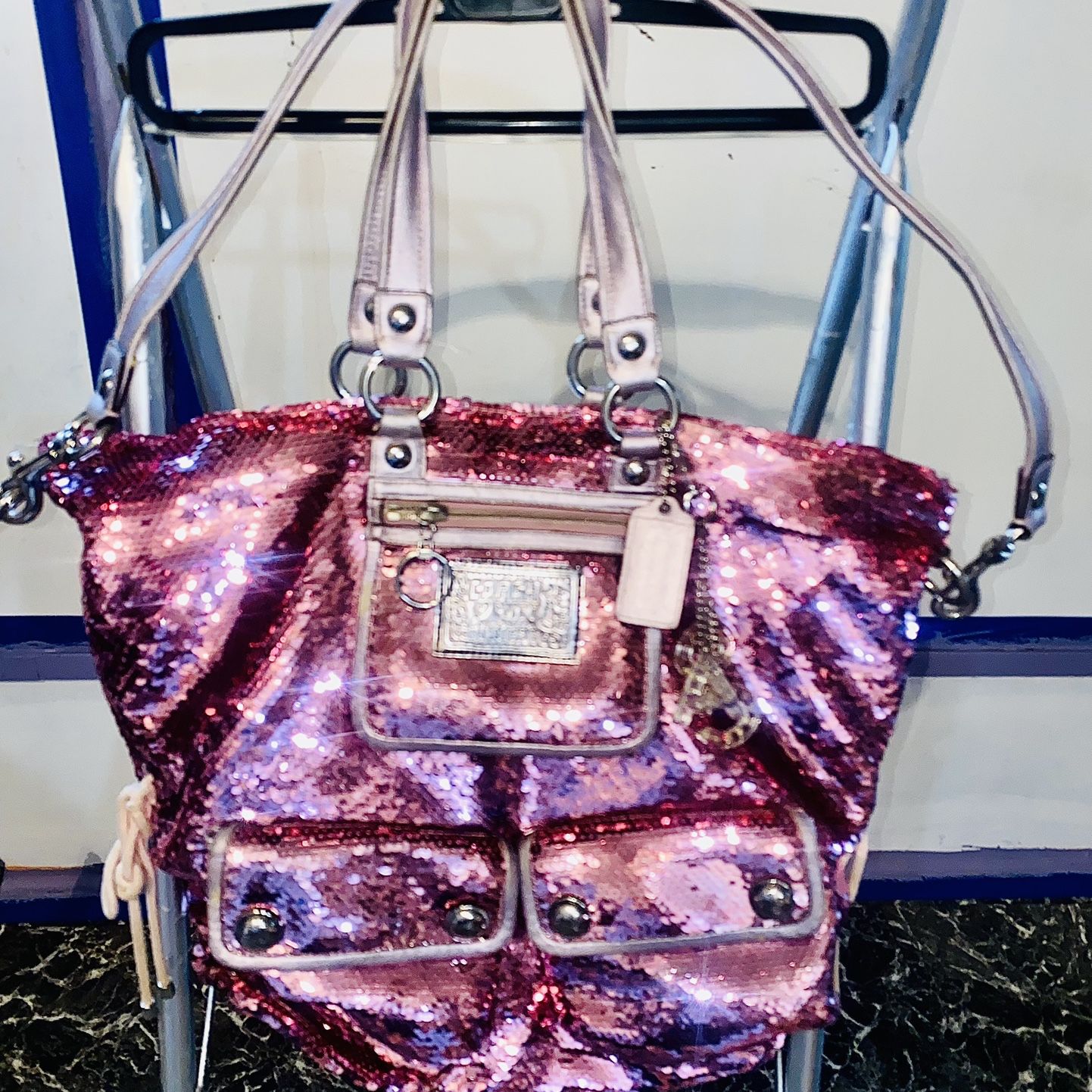 Coach Poppy Collection Pink Sequin for Sale in Kolin, LA