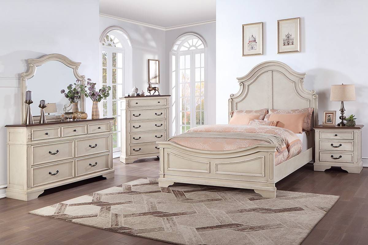 Beige Queen Bed Frame (Free Delivery)