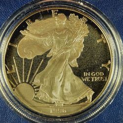 1996 U.S. Silver Eagle, 1 Ounce .999 Fine