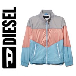 Diesel J-Thach striped windbreaker jacket in men’s (S)