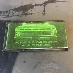 Ford Truck Owners Manual 1973