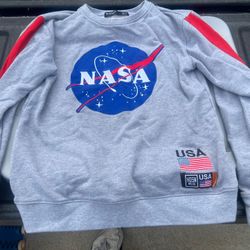 NASA Aerospace Sweatshirt Adult Size Small Pullover Crewneck Long Sleeve Large Patch