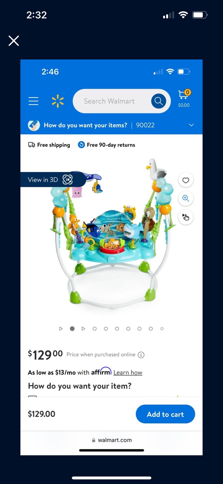 Finding Nemo Baby Bouncer