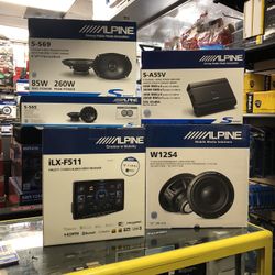 Alpine Sound Packages! On Sale Today!