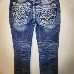 ⚜️Rock Revival Straigjt Jean Aurelio