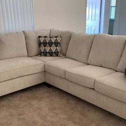 Abinger Light Color Sofa Chaise Sectional.     Brand New       Financing Options available 