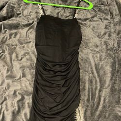 Silk black dress