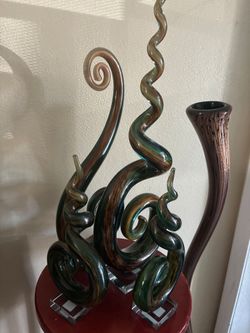 Spiral glass decor 5