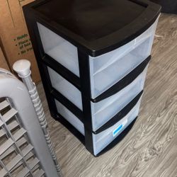 Plastic Three Tiered Drawers 
