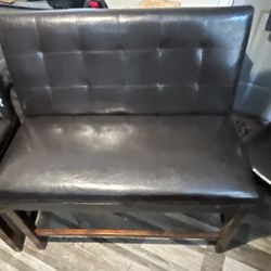 Nice Brown Leather Furniture Set 