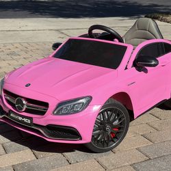 Mercedes C63 AMG 24v Kids Ride-on-car With R/c Parental Remote