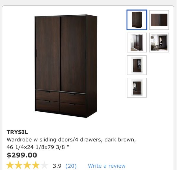 Trysil Wardrobe From Ikea For Sale In San Jose Ca Offerup