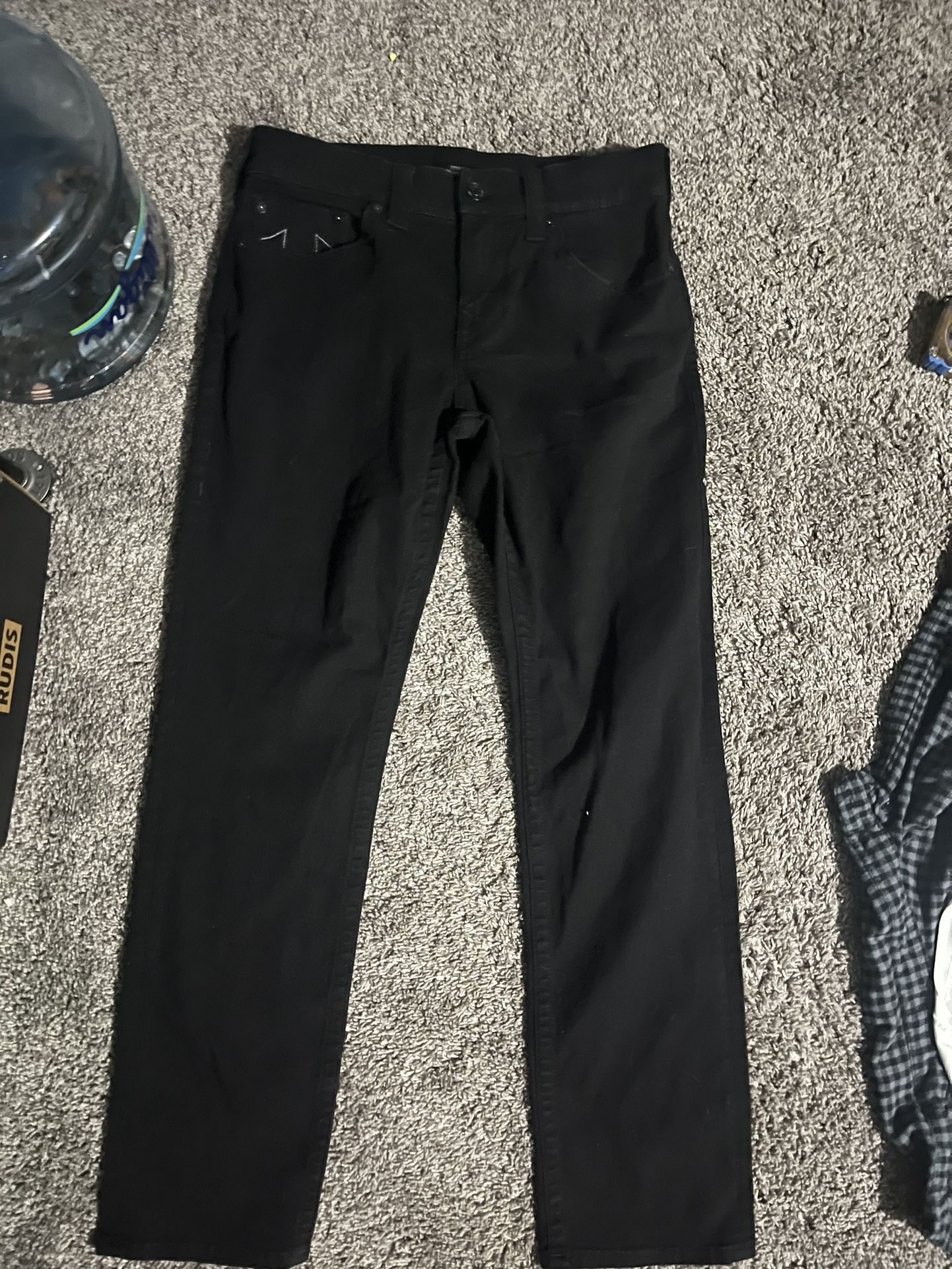 True religion black slim jeans.