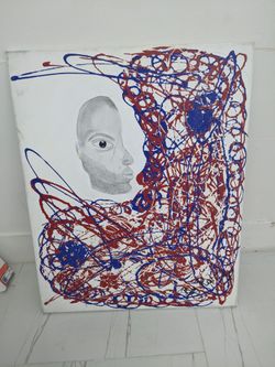 Painting handmade French artist