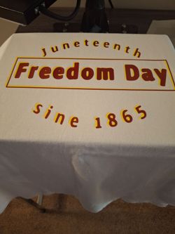 Juneteenth white T-shirt