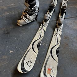 K2 T:Nine Women’s Skies + Salomon Boots