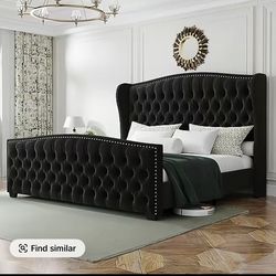 🖤 Brand New Queen Bed – Still in the Box! 🖤